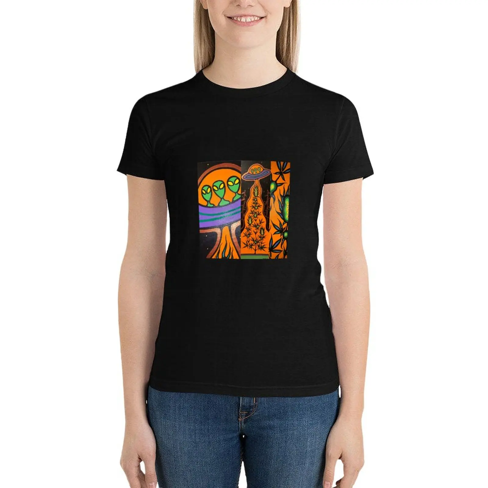 

Miishkoons COLLAGE T-Shirt lady clothes Female clothing t shirt for Women