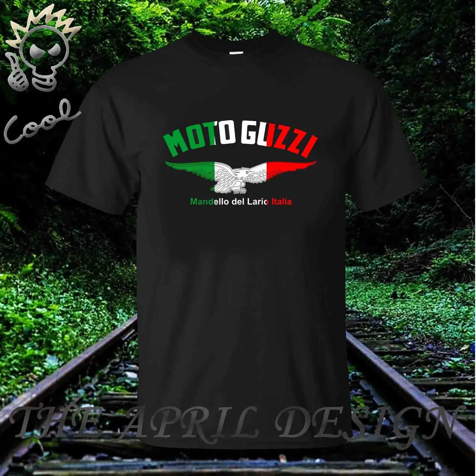 Moto Guzzi Racing Sport Logo T-Shirt Sz S-3Xl