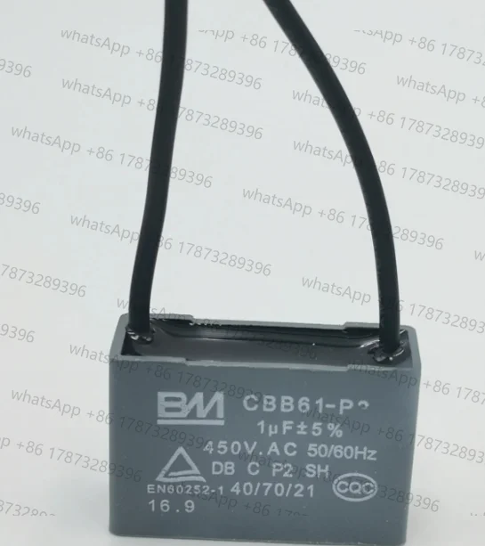 2개 팬 천장 팬 레인지 후드 시동 커패시터 CBB61 1//1.5/1.8/2/2.5/3UF 450V CBB61-P2