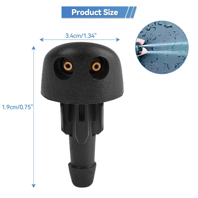 2 Ugelli Lavavetri Per Auto - Compatibili Con Jeep, Dodge, Ram E Chrysler