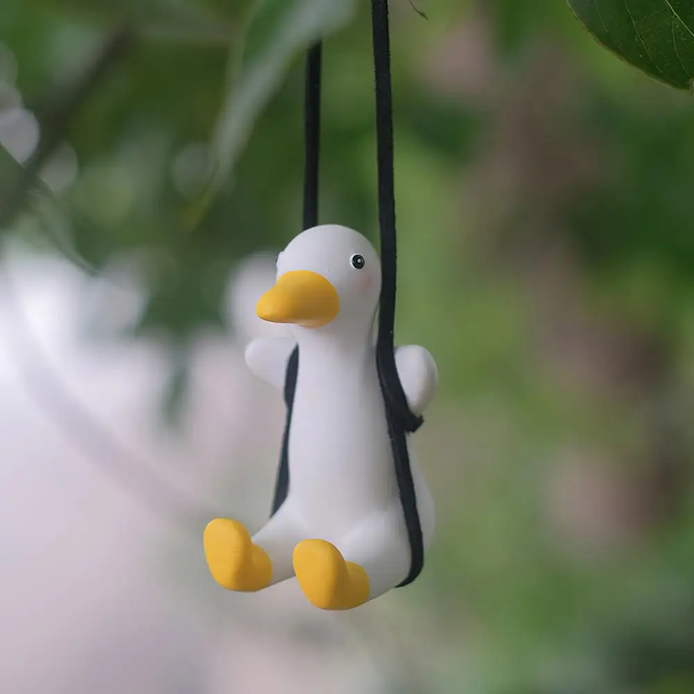 Mignon Balançoire Canard Pendentif，Swinging Duck Ornements de