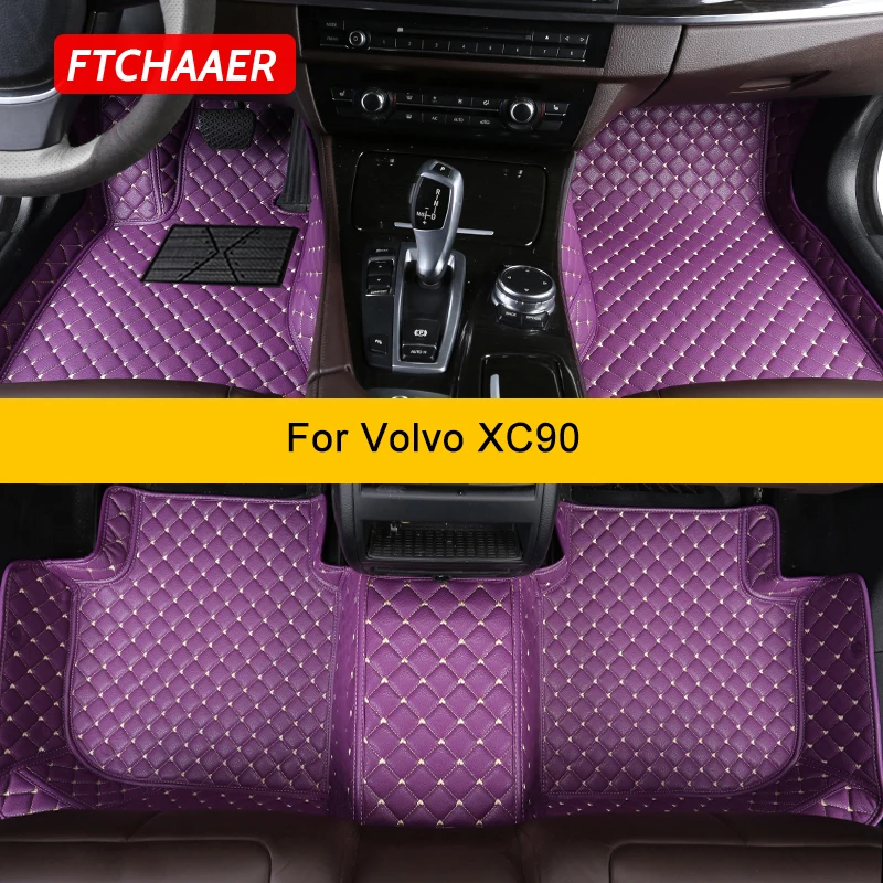 

FTCHAAER Custom Car Floor Mats For Volvo XC90 Auto Carpets Foot Coche Accessorie