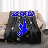 Zeta Phi Beta Pattern Blanket  Fashion Bed Sofa Air Conditioning Fashionable Leisure Picnic Travel Napping Soft Flannel Throw 4
