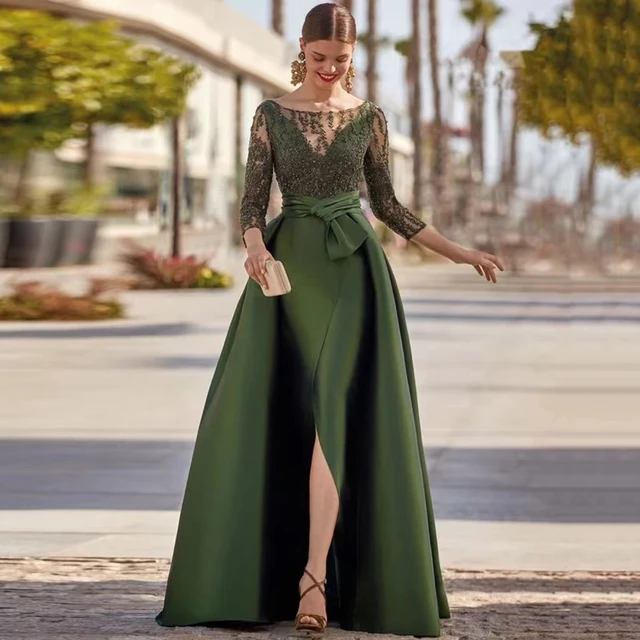 olive green mother of the bride dresses