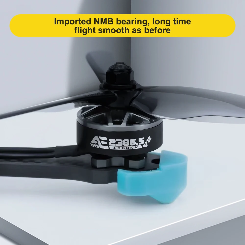 AxisFlying AE2306.5 V2 RC FPV Двигатель для фристайла 1860KV 1960KV 4-6S Lipo 5 мм Подходит для 5-дюймовых 6-дюймовых дронов thumbnail 5