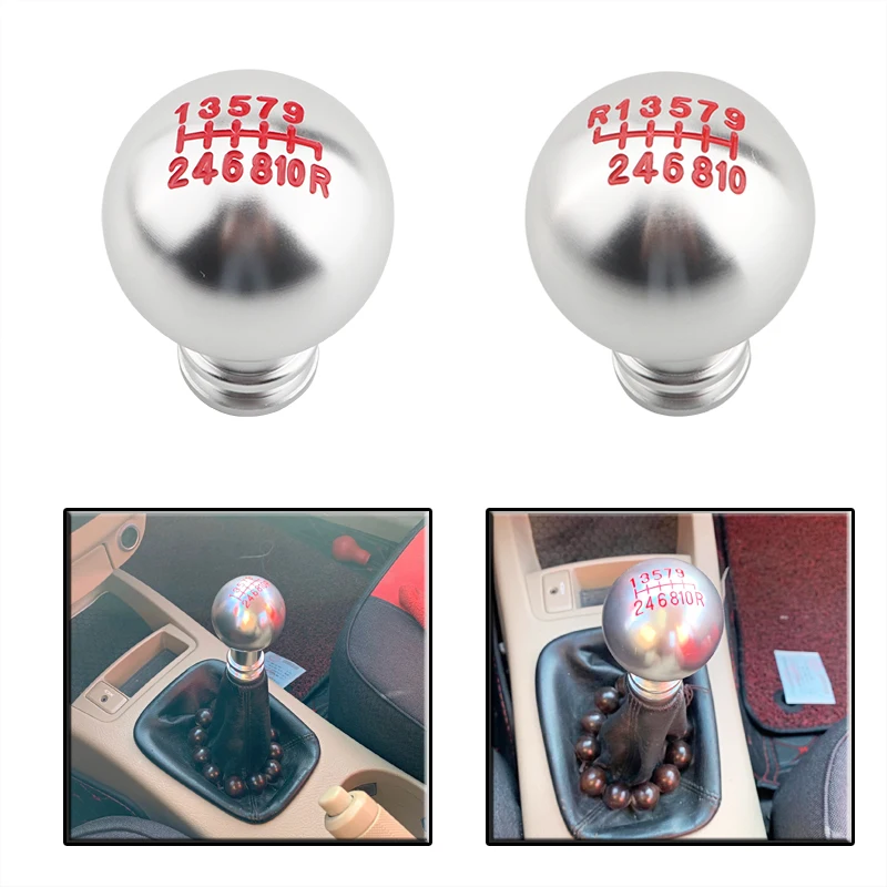 Hot-selling modified metal racing car manual automatic universal wave lever handle 10-speed car gear shift shift knob