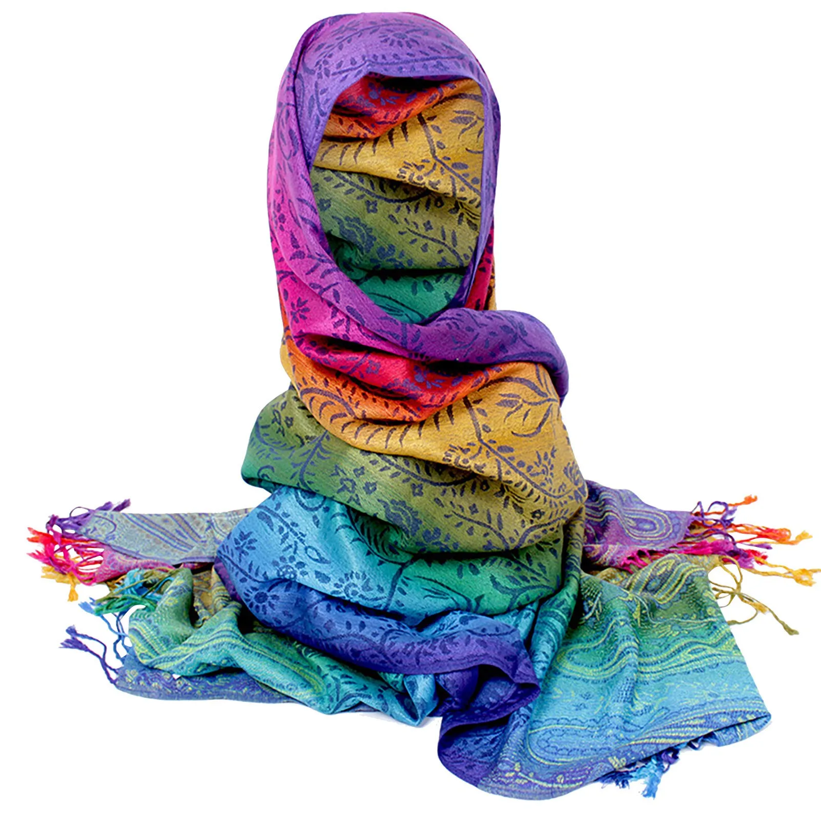 Women Multi-Color Scarf Long Soft Wrap Shawl Ladies Scarf Fashion Women Silk Scarf Luxury Satin Shawl Wraps Chiffon Hijab  스카프 3