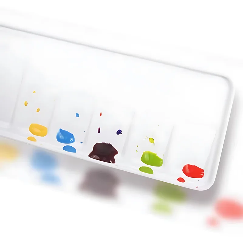 Martini Metallic Palette Watercolor Acrylic Paint Palette Mini Portable Metallic Paint Drawing And Sketching Supplies