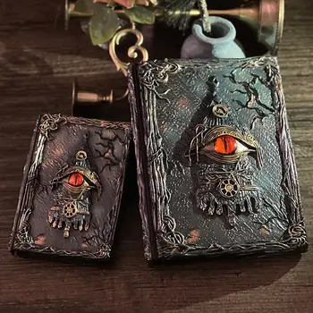 New European-Style Vintage Notebook A5 Loose-Leaf Planner Cthulhu Magic Book Planner 3d Embossed Three-Dimensional 1