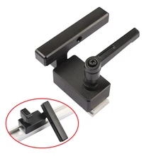  Woodworking T Slot Miter Track Stop Miter Gauge Fence Connector Aluminium Router/Drill/Saw Table Slider Brackets Chute Stop 