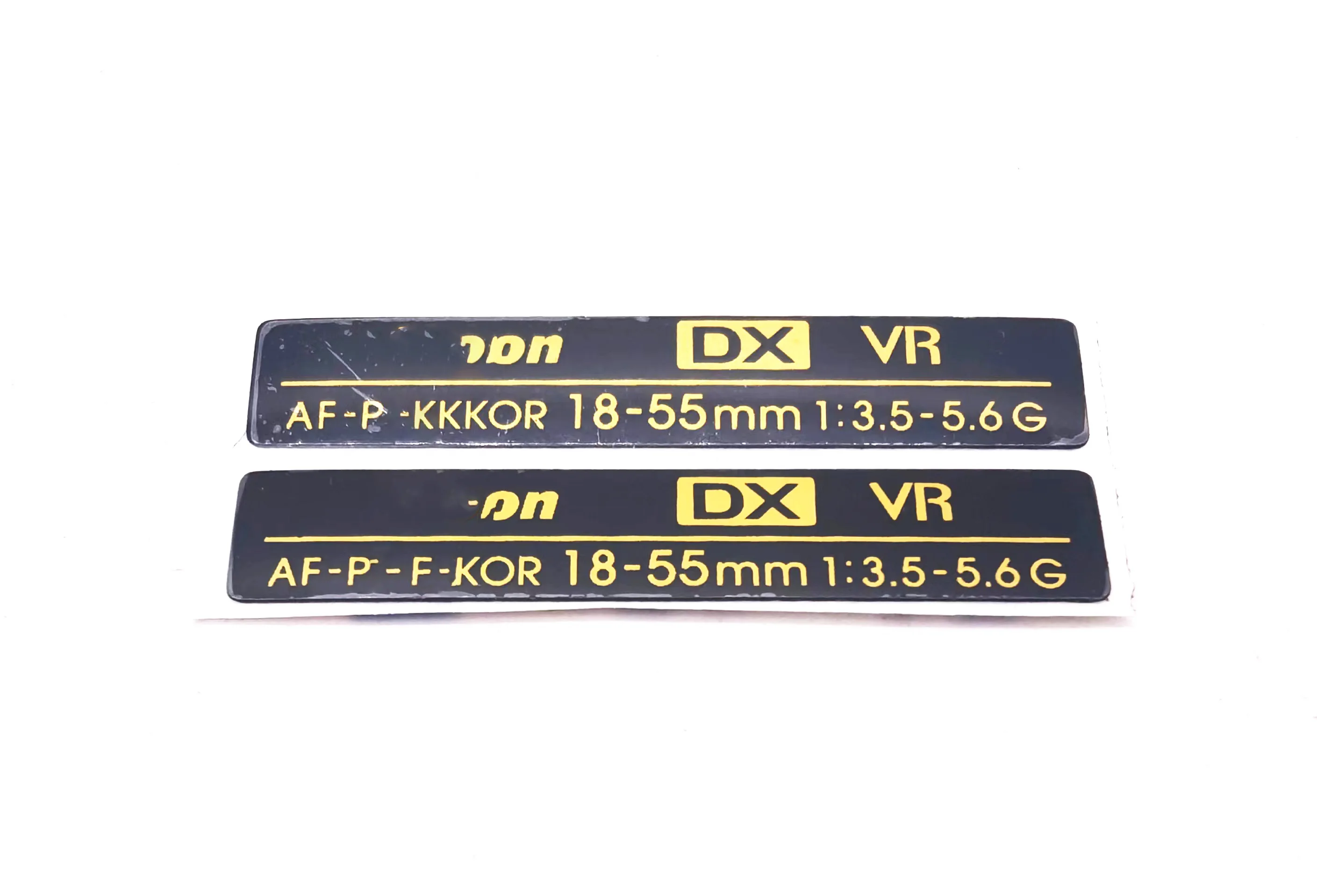 니콘 18-55mm 18-55mm 1:3.5-5.6G 라벨, 명판, 브랜드 렌즈 번호 링 로고, 1 개