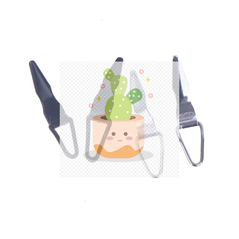 10pcs DIY Lure Accessory Black Silver Stainless Steel Hook Keeper For Lure Fly Collapsible Rod Building Component Repair