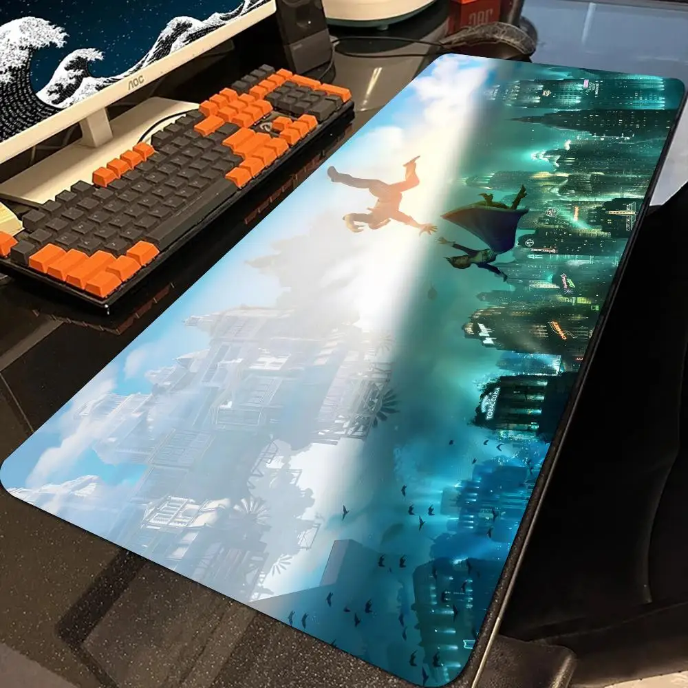 Top Games B-Bioshocks Infinites  Mouse Pad E-Sports Rubber Mouse Pad Mecha Pioneer Anti-Slip Extra Large Computer Laptop Desk Mat