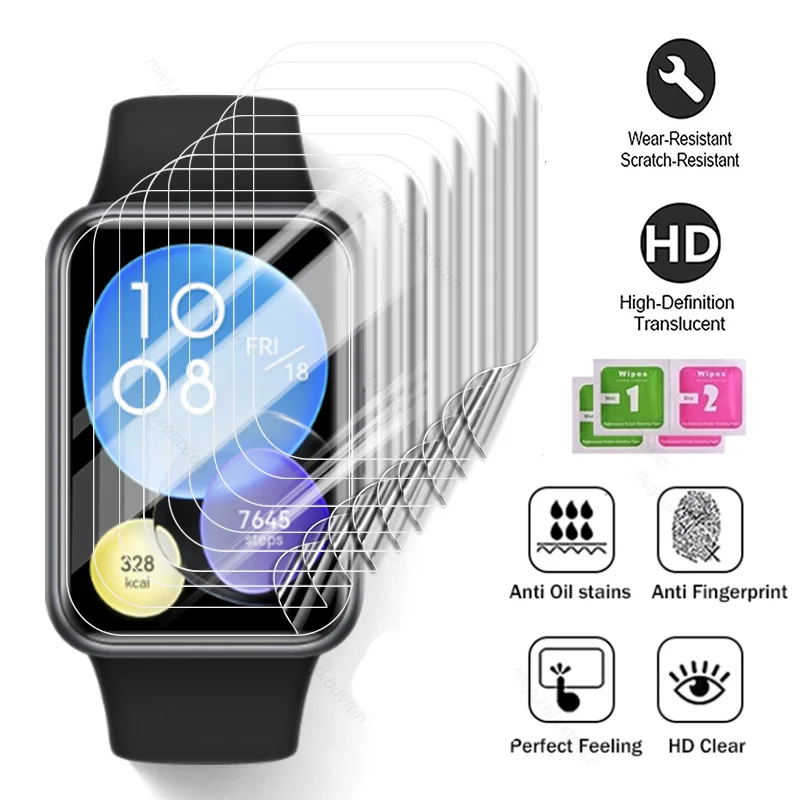 

3-12Pcs Hydrogel Protective Film For Huawei Watch Fit 2 Screen Protector