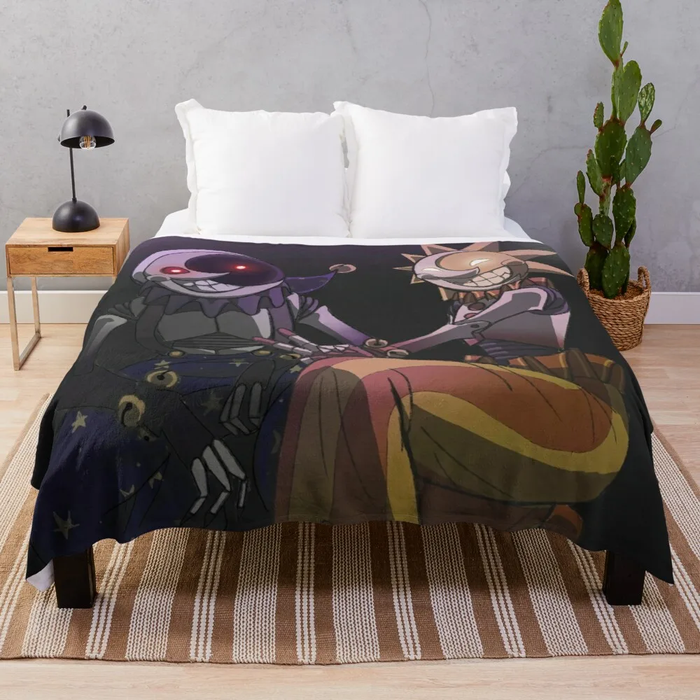 Sunrise And Moondrop Fnaf Security Violation Throw Coperta Coperta Extra Large Coperta Turistica Coperta Decorativa