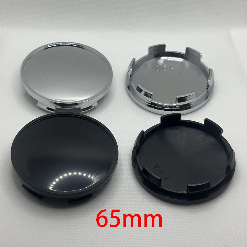Car Wheel Hub Covers 4Pcs 65mm Wheel Center Cap Tyre Set Vehicles Practical Durable Auto Accessories