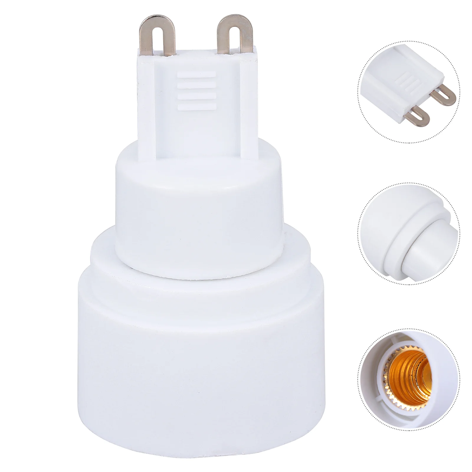 4 Pcs G9 to E14 Lamp Holder Bulb Adapter Light Converter Converters Socket Accessories Screw LED Ceramics