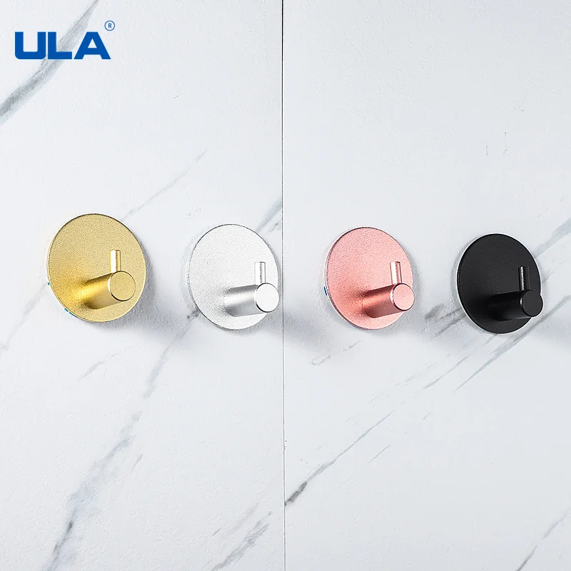 Colorful Wall Hooks Robe Hook Towel Rustproof Hanger Self Adhesive For Bathroom Kitchen adhesive hook towel hook bathroom hardware set clothes hook