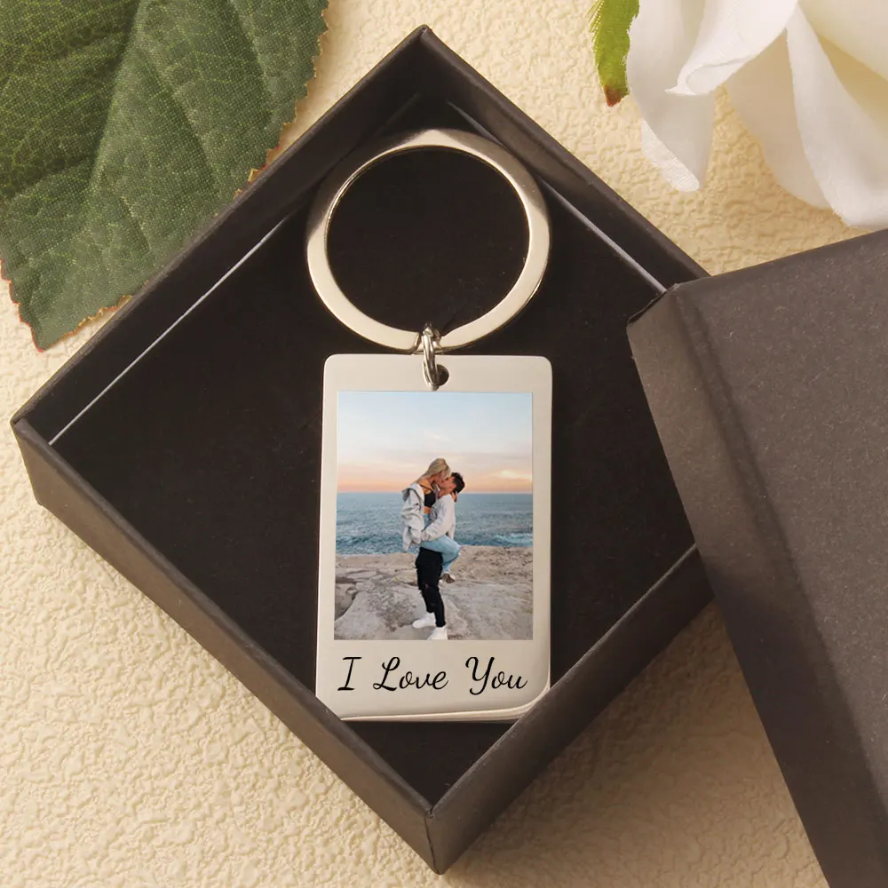 I Love You Keychain With Date Personalized Calendar Keychain With