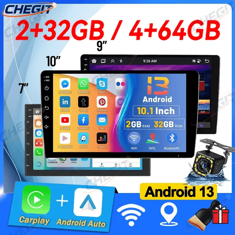 Android 13 4G 64G Multimedia Car Radio Carplay Auto Player GPS ...