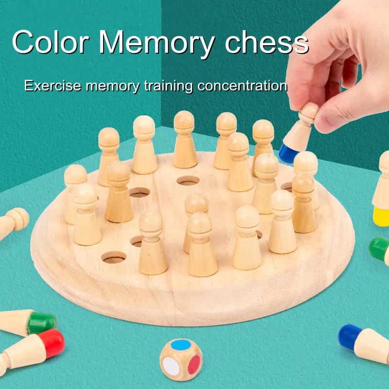 Brinquedo de madeira do jogo do cérebro do quebra-cabeça do único xadrez  grande para crianças - AliExpress
