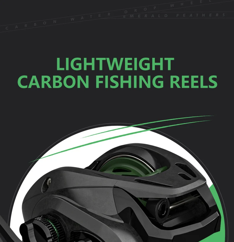 High Strength Carbon Fiber Body 5+1 BB Fishing Reel Ultra Lightweight Gear  Ratio 7.2:1 Sea Bass Baitcasting Reel - AliExpress