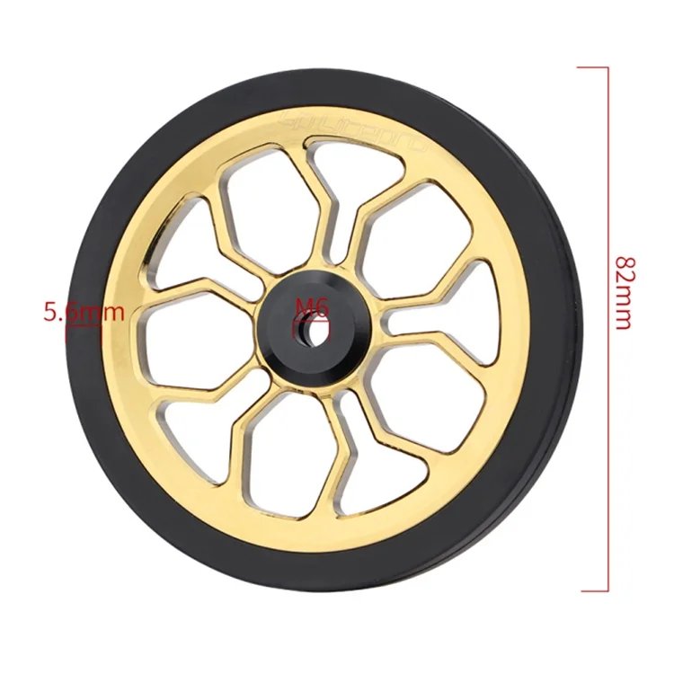 Bike Wheelset Liteproelite Bike Easy Wheel Large 82mm Spider Shape Easy Wheels Enlarged Modified Bearing Rolling Wheel For Brompton Bicycle