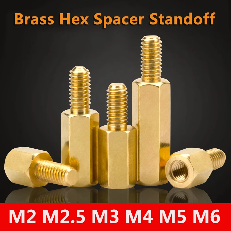 Brass Hex Male Female Standoff Board Stud Metric Hexagon Threaded Pillar PCB Motherboard Spacer