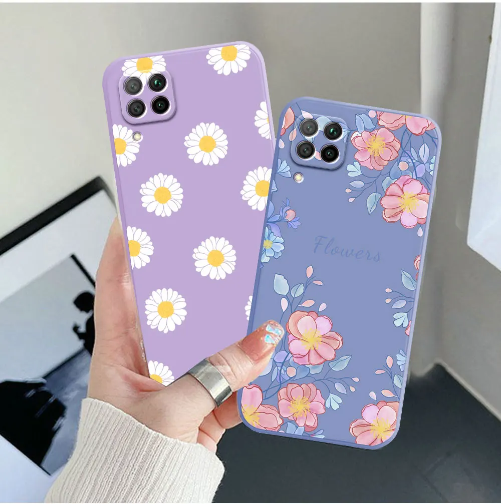  Funda para Huawei P40 Lite, diseño de mármol con incrustaciones  de diamantes de imitación de diamantes de imitación a prueba de golpes,  carcasa rígida de TPU y anillo de bola peluda