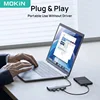 MOKiN 7 in 1 Docking Station USB C Hub Dual DisplayPort DP HDMI 4K60HZ VGA USB 2.0 Multiport Adapter for Laptop MacBook 4