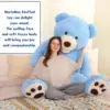 MorisMos Giant Teddy Bear Plush 6 Feet, Large Big Teddy Bears Stuffed Animals for Girlfriend Boyfriend,Baby Shower 3 MorisMos Giant Teddy Bear Plush 6 Feet, Large Big Teddy Bears Stuffed Animals for Girlfriend Boyfriend,Baby Shower 3