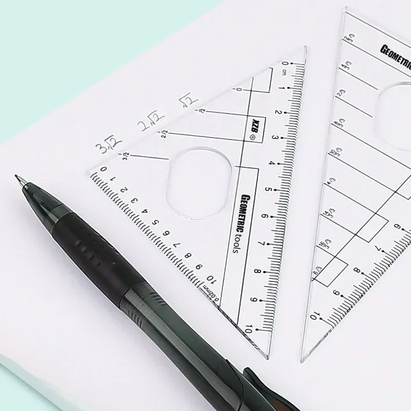 A Whole Set OfCompass Set Ruler Measurement Learning Professional Multifunctional Drawing Tool Ruler and 8-pcs