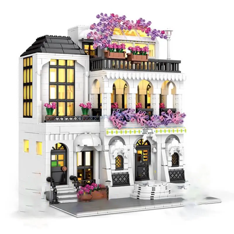 Europe Garden Street Series Moc 86014 Classic Bungalow House Architettura Modulare Modello Building Blocks Brick Set Toy Gift Kids