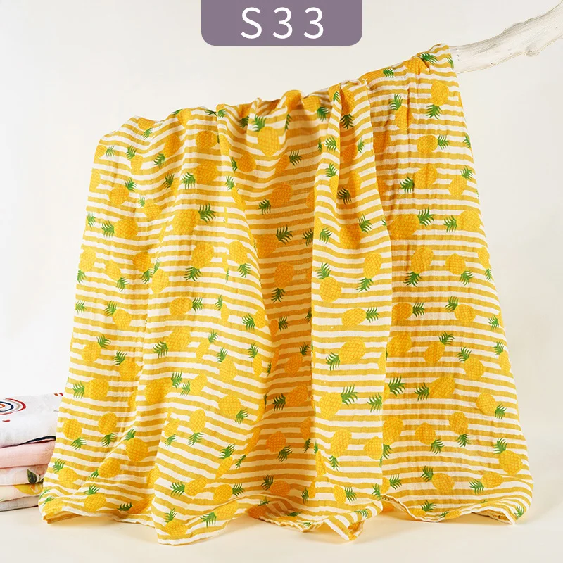 1PC Muslin Cotton Fiber Swaddle Newborn Blanket Baby Infant Wrap HappyFlute