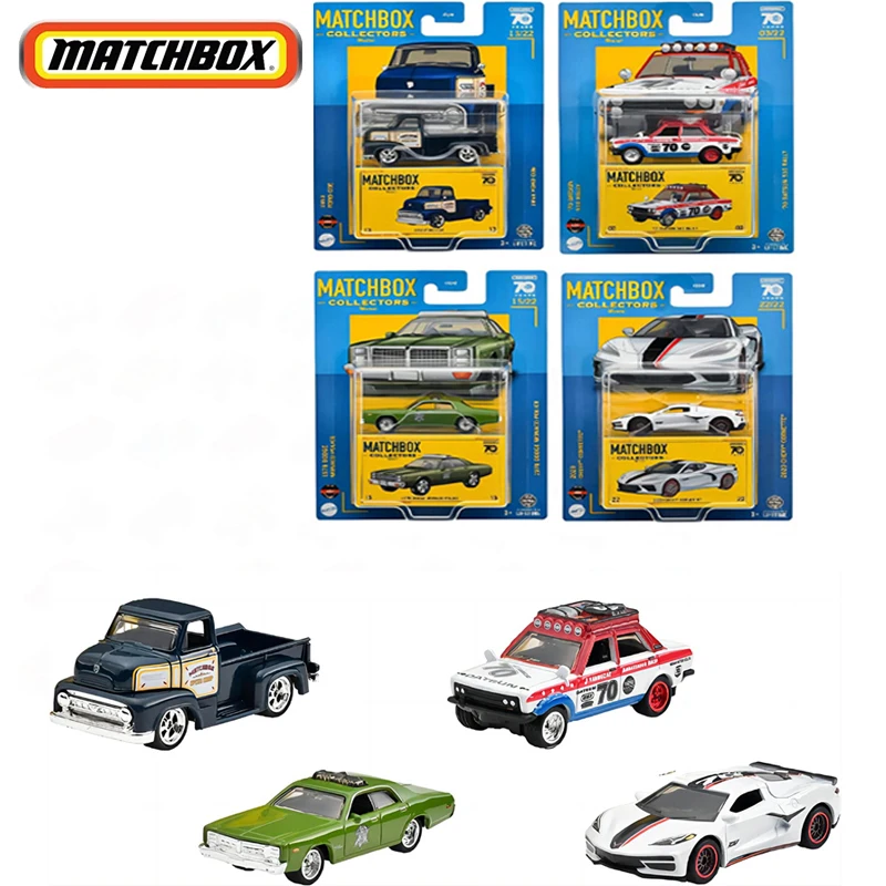 Original Matchbox Car Collectors 70 Years 1:64 Model Vehicle Alloy Diecast Doors Open Special Edition Children Toys for Boy Gift aura of kazakhstan 30 years special edition 95