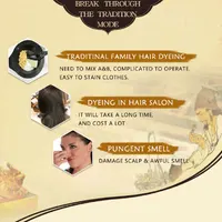 Shampoing de coloration instantanée 3 en 1, couleur noire naturelle, pour hommes et femmes, bricolage, teinture pour cheveux, soins de coloration marron à base de plantes, 500ml 6