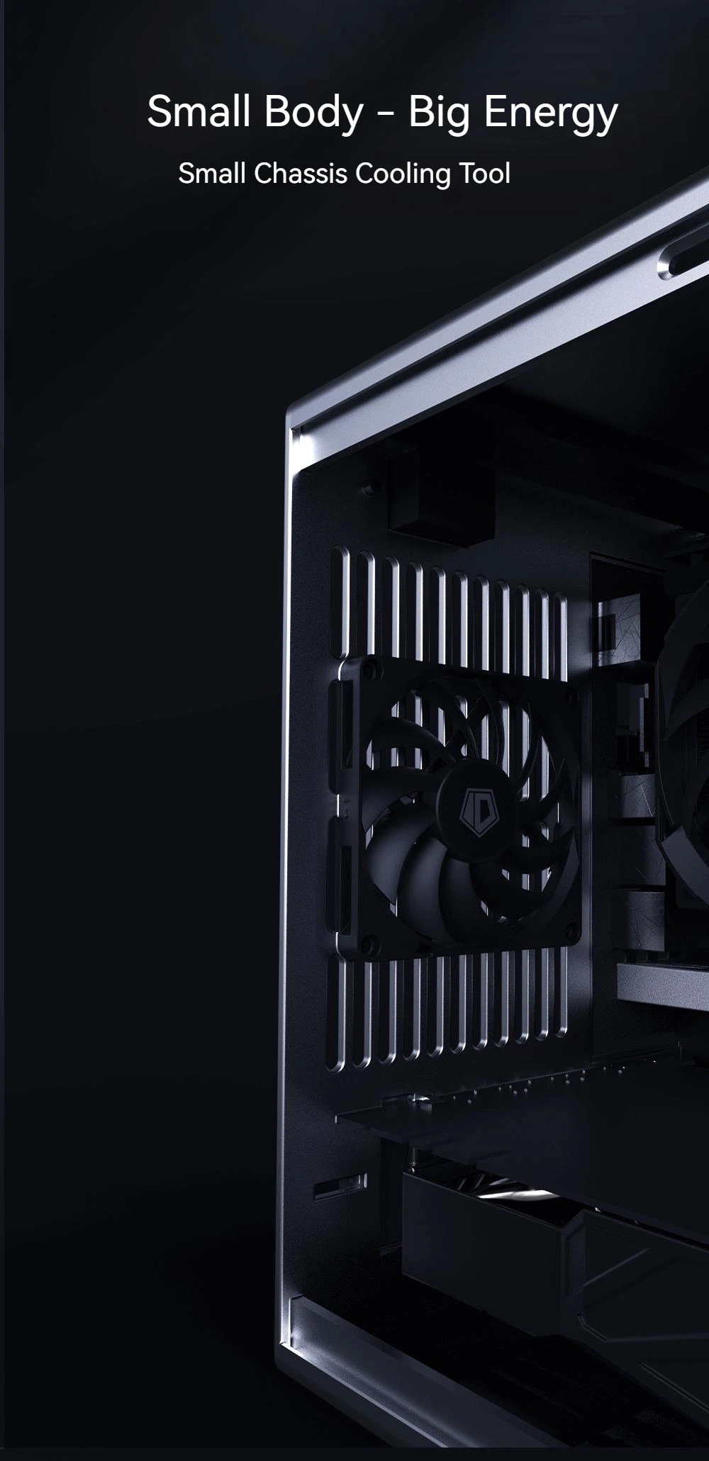 ID-COOLING NO-8010-PWM 800-3000RPM 4PIN PWM Ultra Thin Chassis Fan 8CM PC Fan In