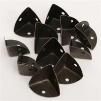 12ชิ้นตกแต่งโลหะเครื่องประดับหน้าอกกล่องของขวัญกรณีไม้ขอบป้องกันมุมวงเล็บมุมฮาร์ดแวร์ aksesori perabot 3