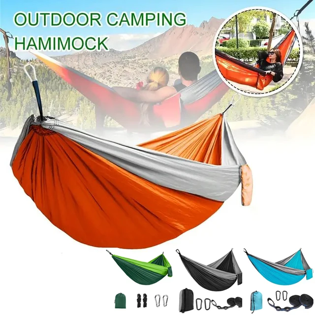 Lightweight and Portable Camping Hammock with Storage Bag 1