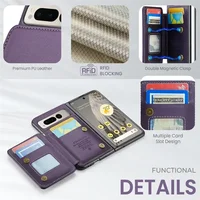 Magnetic Flip Leather Phone Case for Google Pixel Fold Wallet Card Shockproof Back Cover for Google Pixel Fold Coque Etui 2