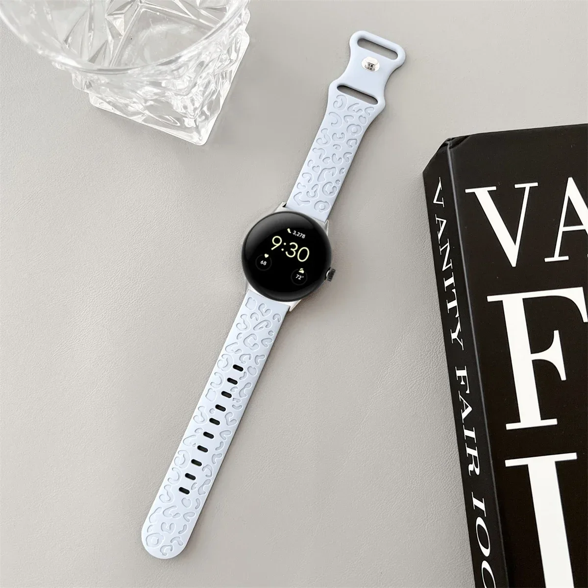 Engraved Silicone Sport Wristband Bracelet - Universal Fit 41mm/45mm