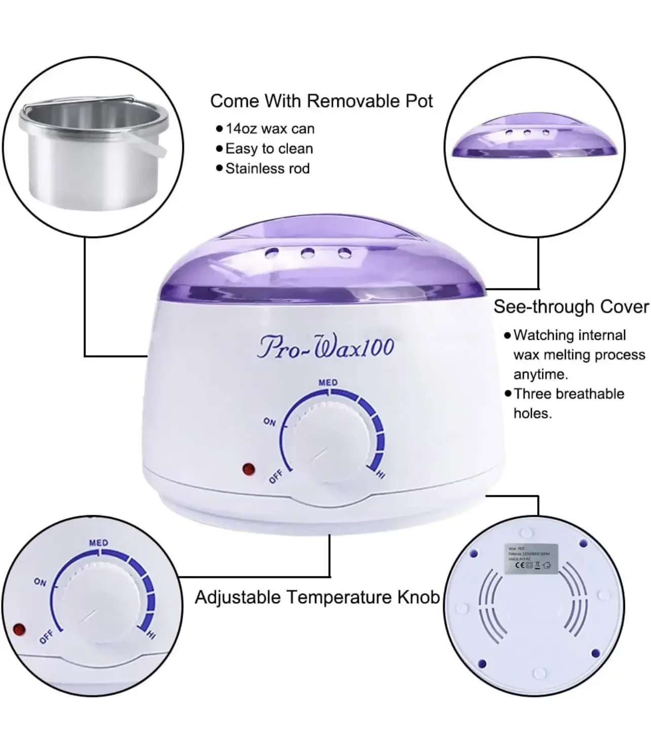 Wax Heater 200ml/500ml for Hair Removal