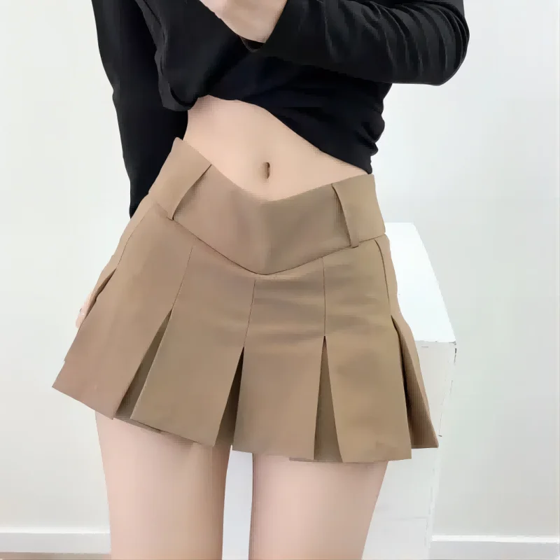 2024 New Sexy Women Pleated Skirts High Waist Summer Vintage Mini Skirts Korean Tennis Student White Designed Dance Skirt