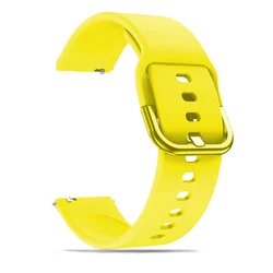 Premium Silicone Sport Watch Strap - Versatile Fit - 20mm Watch Strap (Yellow)
