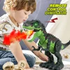 Remote Control Dinosaur Toys for Kids 3-5 5-7 8-12 RC Walking Robot T-Rex Simulated Flame Spray Eggs Laying Light & Roaring 2
