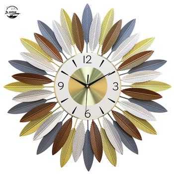 Wrought Iron Nordic 3d Petal Wall Clock 4