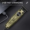 WAIKIL Professional Men's Retro Electric Hair Clipper Oil Head Electric Push Clipper USB Rechargeable Cordless Digital Trimmer 6