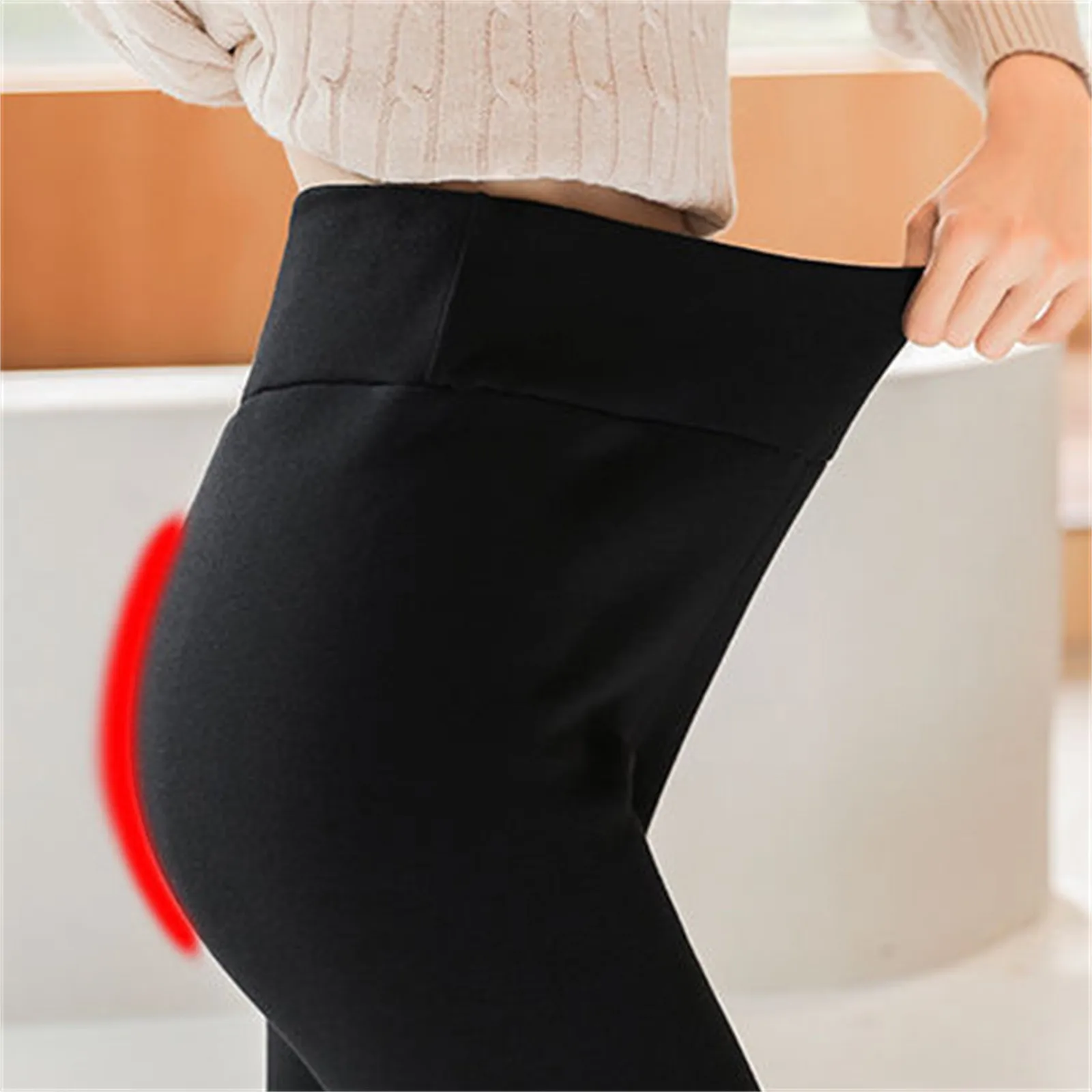 Fleece Lined Leggings Women Winter Warm Thick Tights Thermal