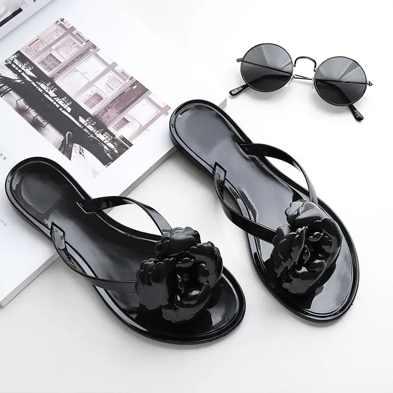 

Flowers Ladies Flip Flops Women Indoor Slippers Summer New Outdoor Sandals Flip-flops Fashion Beach Flat Slides Zapatos