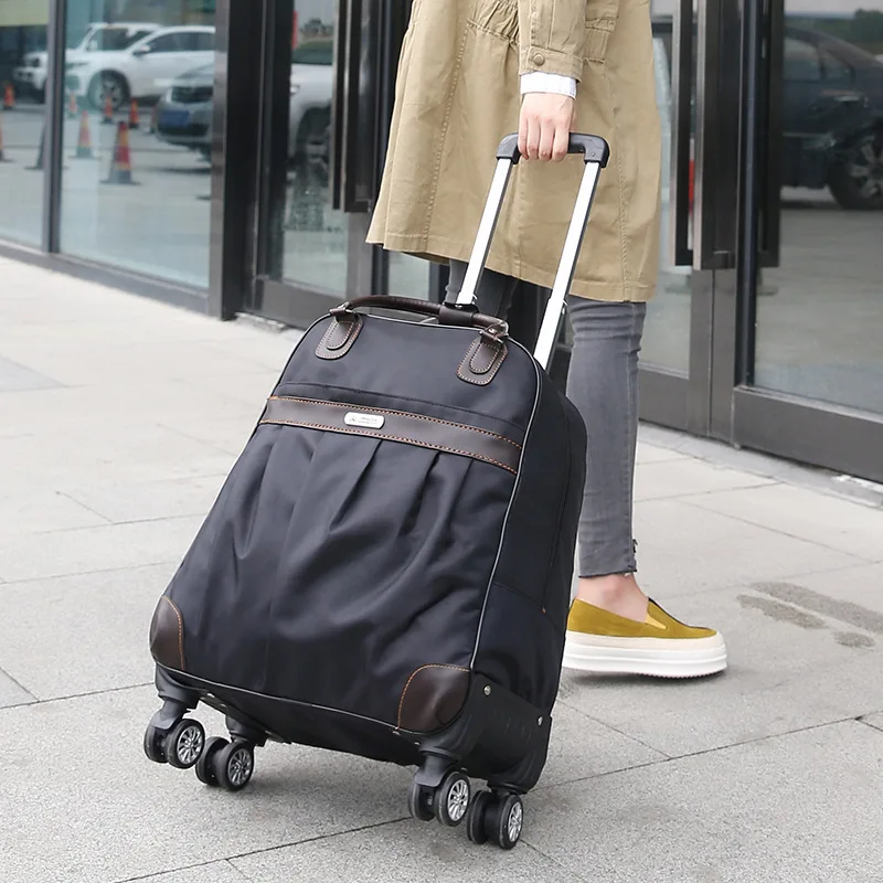 Women Travel Luggage handbag girls trolley bags Cabin Waterproof